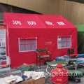 Canvas fire rescue tent